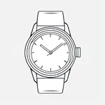 white-dial wristwatch image